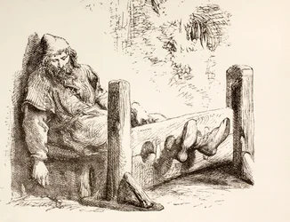 Een Man in de Schandpaal, 1890